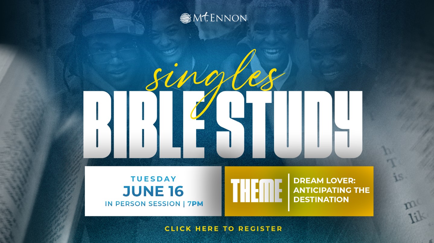Singles Bible Study - In person